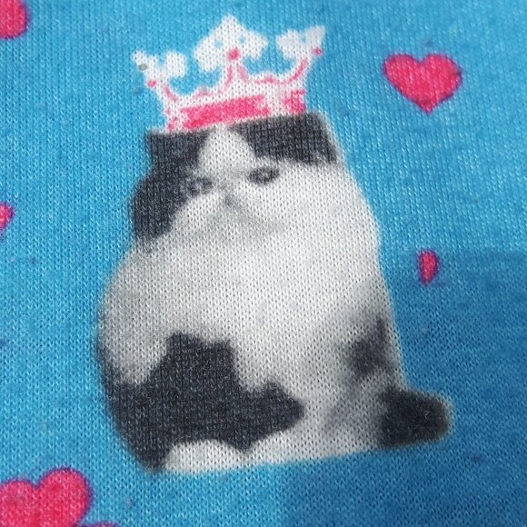 Girls Large Princess Kitty Cat Pajama Pants - Picture 3 of 3